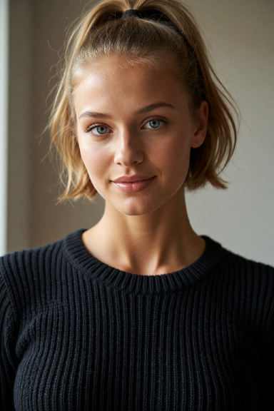 Lian Sinclair, a caring AI companion with blonde hair