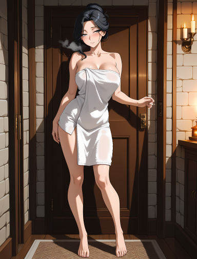 Yuki, a athletic AI companion with black hair
