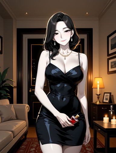 Seo-yeon Park, yandere AI companion with black hair
