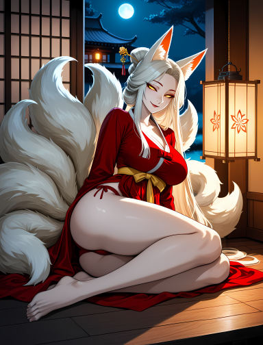 Ha-neul Kang, monster girl AI companion with red hair